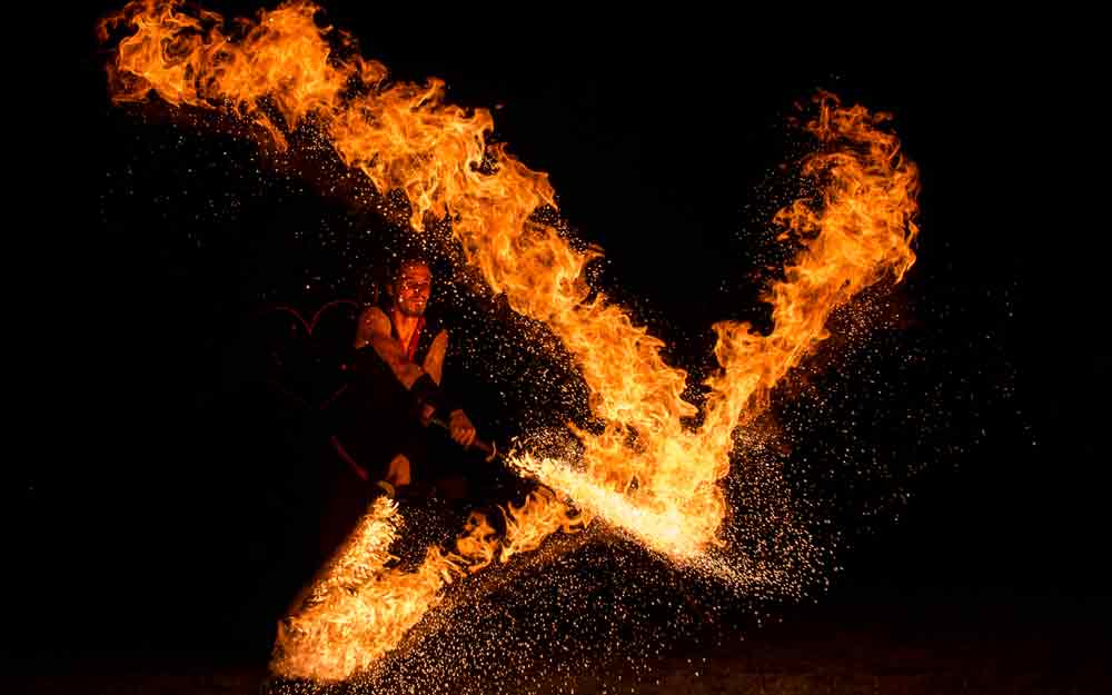Hochzeit Sachsen-Anhalt - Freaks on Fire  Feuershow & Lichtshow
